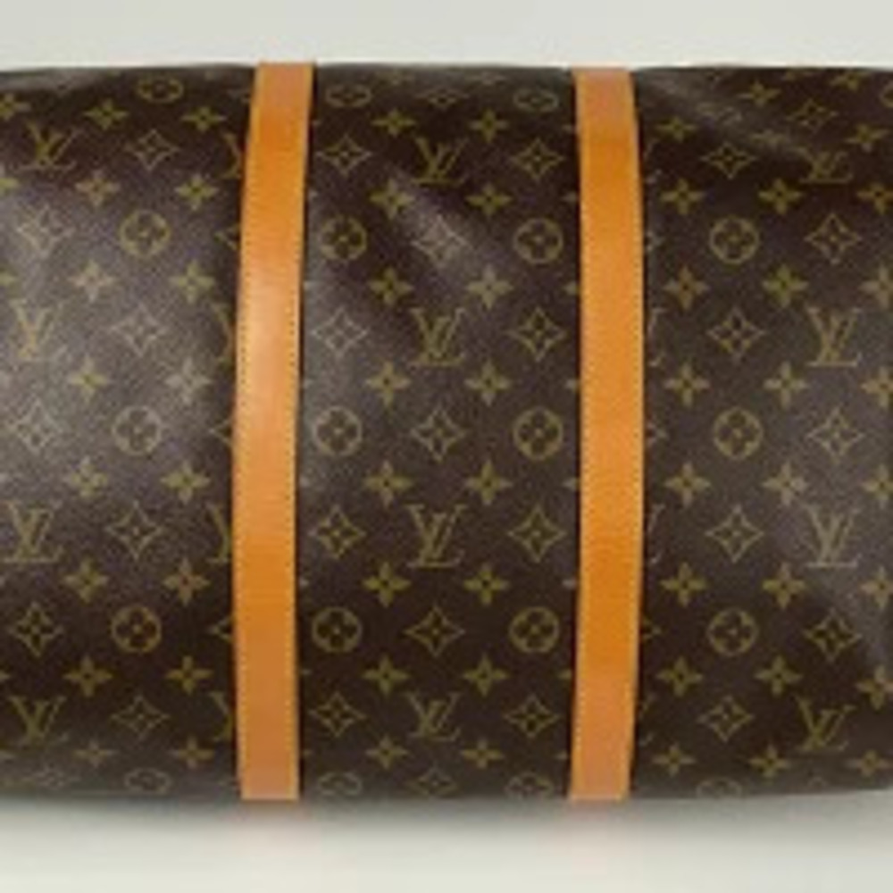 Louis Vuitton Keepall Handbag Travel Business Boston Bag Monogram Brown - Picture 2 of 7